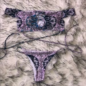 NWO Zaful Off the Shoulder Bikini Set